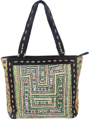 

jaipurtextilehub Hand-held Bag(Green)