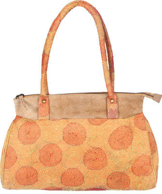 jaipurtextilehub Hand-held Bag(Gold)