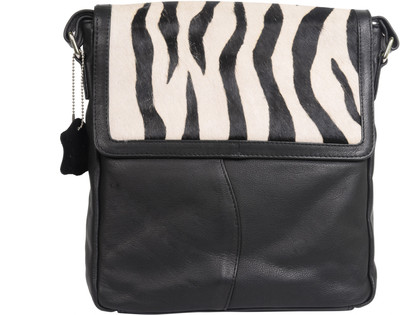 

GoLeather Sling Bag(Black, White)
