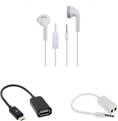 

MINIFOX Spitter, Otg Cable, Earphone Combo Set(Multicolor)