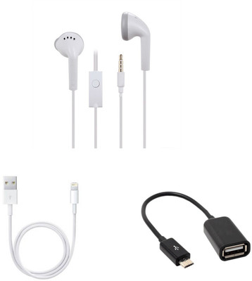 

MINIFOX Data Cable, Otg Cable, Earphone Combo Set(Multicolor)