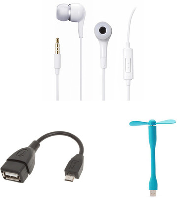 

MINIFOX Usb Fan, Otg Cable, Earphone Combo Set(Multicolor)