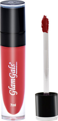 

GlamGals Matte Finish Colorstay Lipgloss(7 ml, Currant Red)