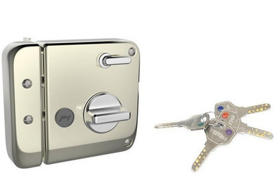 

Godrej TRIBOLT ULTRA+XL DEADBOLT SATIN NICKEL 1CK 4 KEYS Lock(SATIN SILVER)