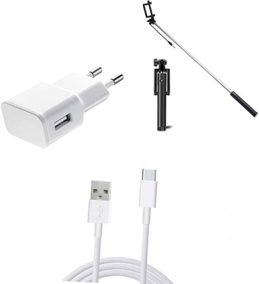 DAKRON Wall Charger Accessory Combo for Motorola Moto Z2 Play(White)