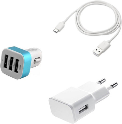 DAKRON Wall Charger Accessory Combo for Motorola Moto Z(White)