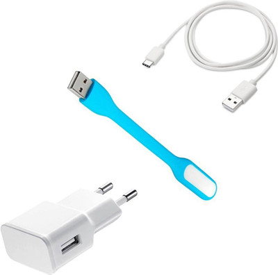 DAKRON Wall Charger Accessory Combo for Sony Xperia XA1 Plus(White)