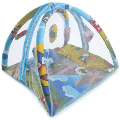 

Croox Cotton Infants Multi-Colour Blue Cotton Mosquito Net ( 69 cm × 69 cm) Mosquito Net(Multicolor)