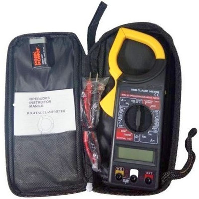 BALRAMA Clamp Meter DT-266 Digital Clamp Multimeter DT266 For AC DC Electricity Ampere Measuerment Insulation Tester + Carry Case + Battery Digital Multimeter(Black, Yellow 2000 Counts) BALRAMA Clamp Meter DT-266 Digital Clamp Multimeter DT266 For AC DC Electricity Ampere Measuerment Insulation Tester + Carry Case + Battery Digital Multimeter(Black, Yellow 2000 Counts)