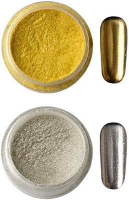 

Kelley High Quality Gold Sliver Nail Glitter Powder Shinning Nail Mirror Powder Makeup Art DIY Chrome Pigment(4g)(Multicolor)