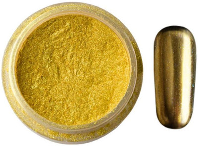 

Kelley High Quality Gold Nail Glitter Powder Shinning Nail Mirror Powder Makeup Art DIY Chrome Pigment(2g)(Gold)