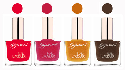

Lady Fashion Ultra High Shine Long Stay Nail Polish Sweet Red,Abricoat Rose,Golden,Mettalic Brown(Pack of 4)