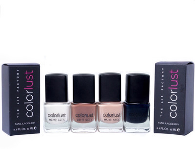 

Colorlust Matte Brown Dark Brown Black White Brown, Dark Brown, Black, White(Pack of 4)