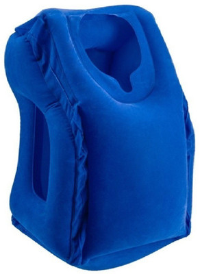 

Royalkart Inflatable Travel,Ergonomic and Portable Head Neck Rest Pillow for Airplanes, Car, Bus, Trains, Office Napping, Outdoor Camping Neck Pillow(Blue), Na