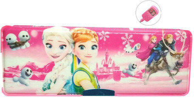 

Frozen LED LIGHT FROZEN Art Plastic Pencil Box(Set of 1, Pink)