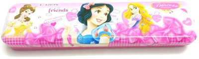 

Generic Easy carry Princess Art Metal Pencil Box(Set of 1, Pink)