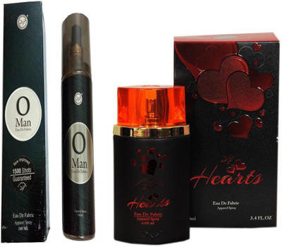 

dsp HEARTS RED PERFUME 100 ML +O MAN 1500 SHOTS PERFUME 145 ML Eau de Parfum - 145 ml(For Men & Women)