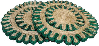 

Prime Jute Cup Pad for Home, Kitchen and Office Use Pet Bowl Mat