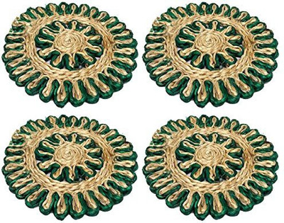 

Prime jute Coaster Mat Home Decor, Jute Mat for Dinning Table Coasters Cup Pet Bowl Mat