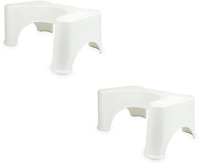 

Squatty Potty Perfect Squatting position (Pack of 2) Potty Seat(White)