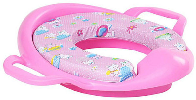

Croox Pink Plastic Potty Seat Potty Seat(Multicolor)