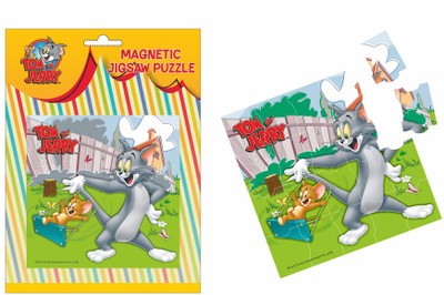 

Tom & Jerry Magnetic Jigsaw Puzzle cum Fridge Magnet(9 Pieces)