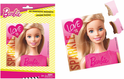 

Barbie Magnetic Jigsaw Puzzle cum Fridge Magnet(9 Pieces)