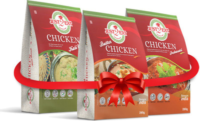 

Just 2 Eat Combo : Butter Chicken, Chicken Peshawari & Chicken Kali Mirch [Pack of 3] [840 gm] 840 g