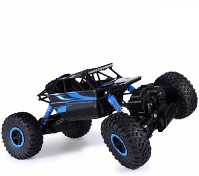 

Super Toys 1:18 Scale 4WD Rally Rock Monster Crawler Truck with Kinsmart Pull Back Action Die-Cast Car Toy, Blue(Black)