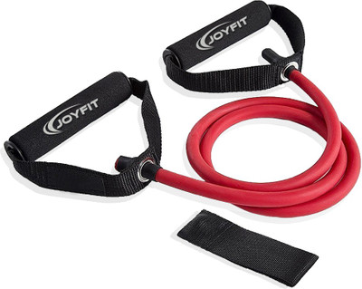 

JoyFit Toning Tube with Foam Handles, Door Anchor for Resistance Training, Gym, Fitness, Home Workout, Excercise Resistance Tube(Red)