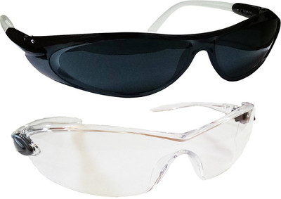 

Arex Safety Clear & Tinted riding, U V Protected BLWAREXG204 Power Tool, Welding, Laboratory, Blowtorch, Wood-working Safety Goggle(Free-size)