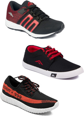 

Asian Men Casual & Running Shoes Combo Pack of 3 Casuals For Men(Multicolor