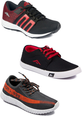 

Asian Men Casual & Running Shoes Combo Pack of 3 Casuals For Men(Multicolor