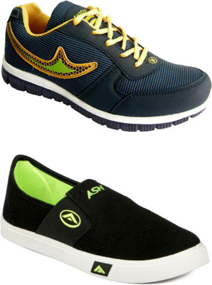 

Asian Men Casual & Running Shoes Combo Pack of 2 Casuals For Men(Multicolor