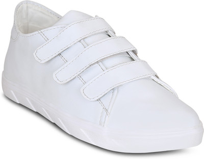 

Kielz White-Velcro-Men's-Sneakers Casuals For Men(White