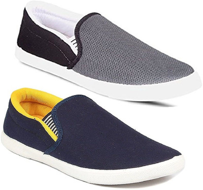 

Genial Casuals For Men(Multicolor, Grey:yellow