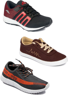 

Asian Men Casual & Running Shoes Combo Pack of 3 Casuals For Men(Multicolor