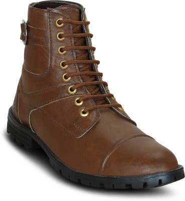 

Kielz Brown-Lace-Ups-Men's-Boots Boots For Men(Brown