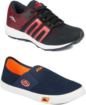 

Asian Men Casual & Running Shoes Combo Pack of 2 Casuals For Men(Multicolor
