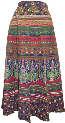 freya studio Floral Print Women Wrap Around Multicolor Skirt Flipkart