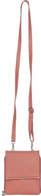 

Swiss Women Pink Leatherette Sling Bag