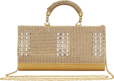 

VASTRESHA Women Gold Leatherette Sling Bag