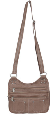 

Swiss Women Brown Leatherette Sling Bag