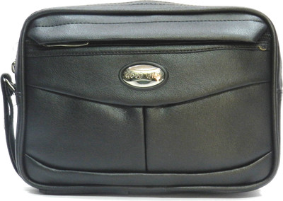 

Goodwin Men & Women Black PU Hand-held Bag
