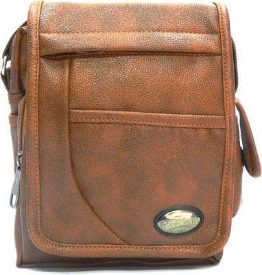 

Goodwin Men Casual Tan Leatherette Sling Bag
