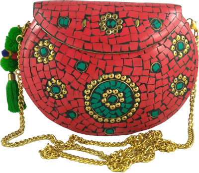 Metal sling bag sale