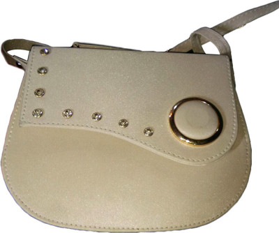 

HP Women White Leatherette Sling Bag