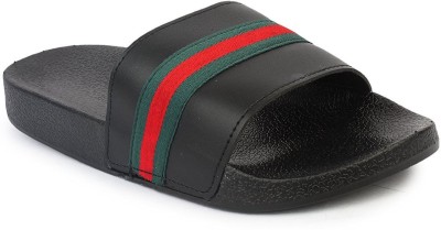 

Appe Appe Men Casual Flip-Flop Slides, Black