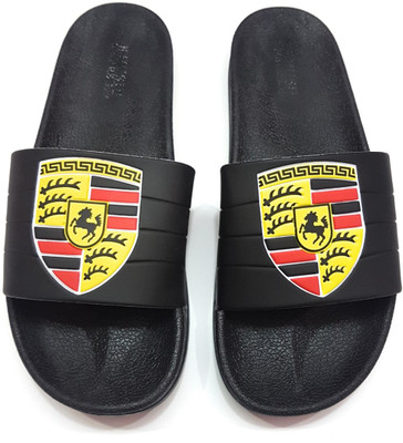 

Angel Fashion Angel Fashion Por Slipper for Men Slides, Black