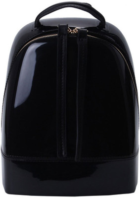 

Evana Cute & Fashionable Silicone Rubber Backpack Small Travel Bag - Small(Black)